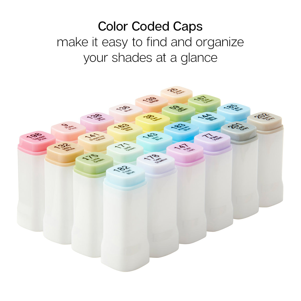 PRO Double-Ended Alcohol Markers - 24 Pastel Colors