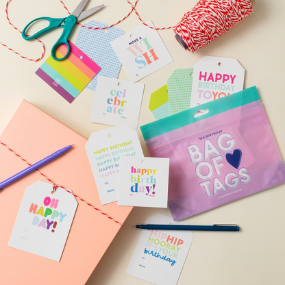 Birthday Bag of Tags
