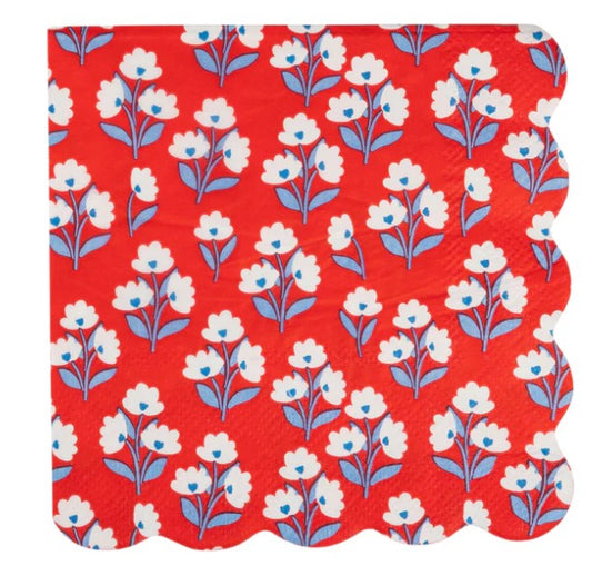 Floral Cocktail Paper Napkin Set