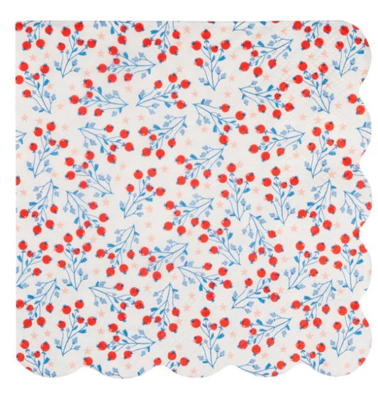 Floral Cocktail Paper Napkin Set