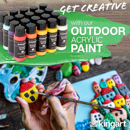 Outdoor Acrylic Paint - 60ml Bottles - 20 Colors