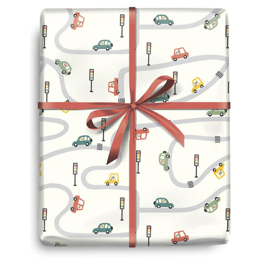 Always On The Go Road Map Wrapping Paper - 5FT