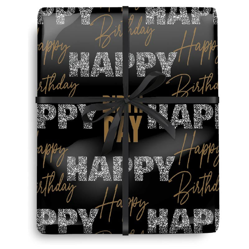 Golden Birthday Wrapping Paper - 5FT