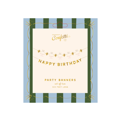 Happy Birthday Party Banner Set