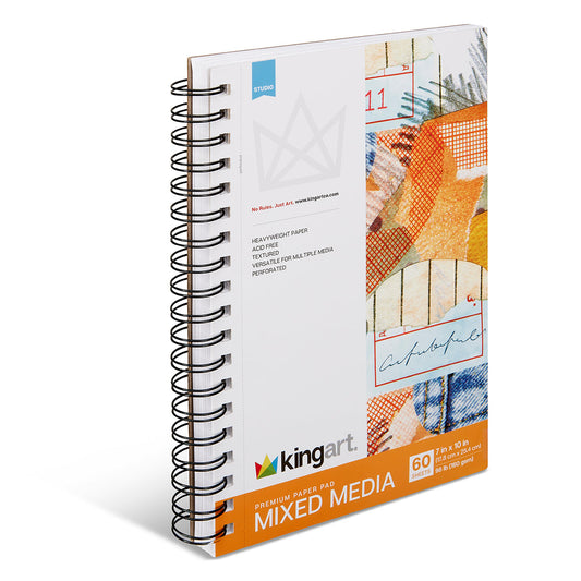 Mixed Media Sketchbook - 7” x 10” - 98lb (160g) - 60 Sheets