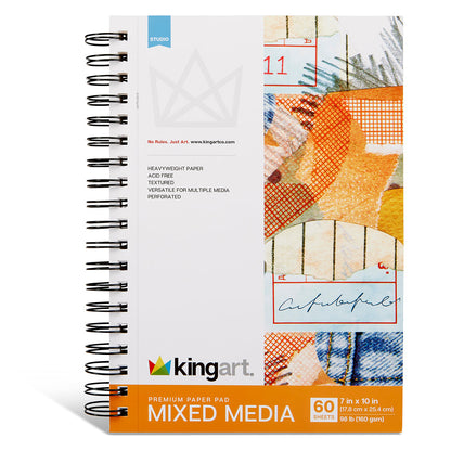 Mixed Media Sketchbook - 7” x 10” - 98lb (160g) - 60 Sheets