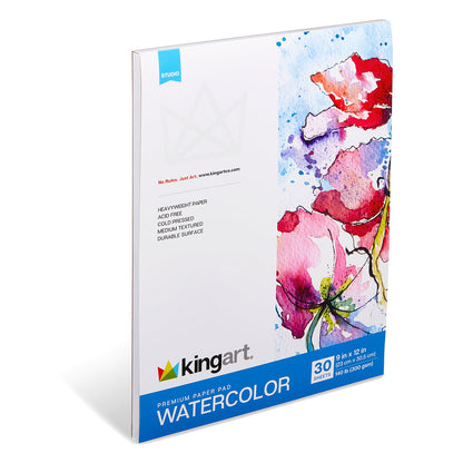 Watercolor Paper Pad - Top Bound - 9” X 12” - 30 Sheets