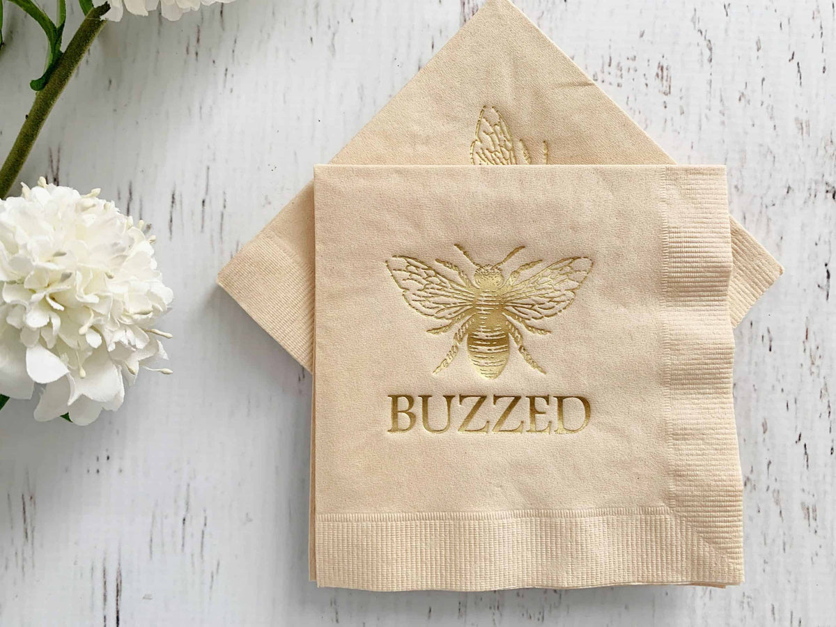 Buzzed Honeybee Cocktail Napkins
