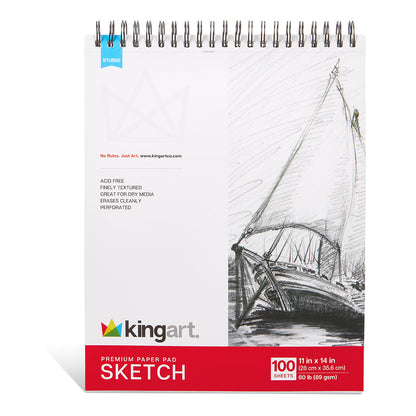 Sketch Paper Pad - 11”x 14” - 60lb (89g) - 100 Sheets