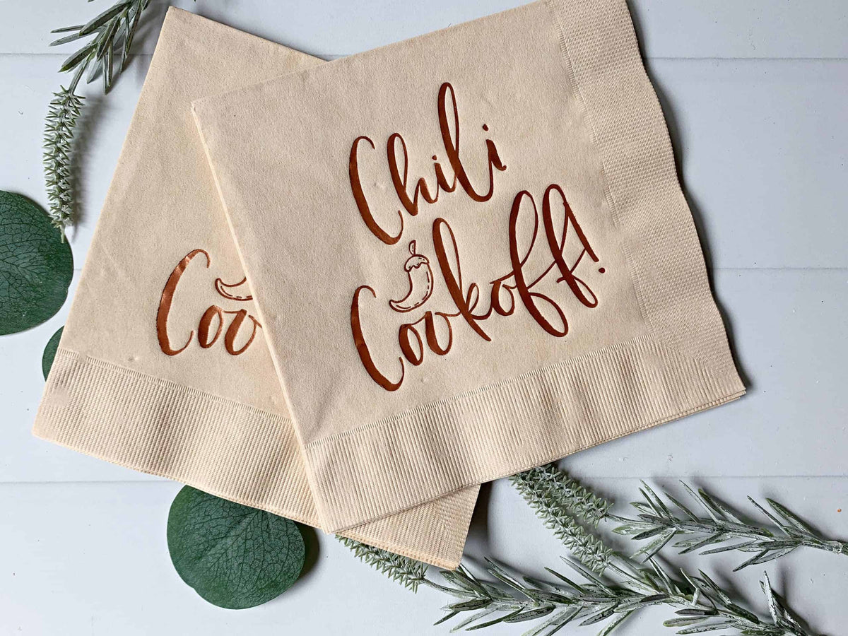 Chili Cook Off Luncheon Napkins