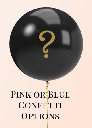 Gender Reveal Confetti Balloon Kit - 36 Inch Giant