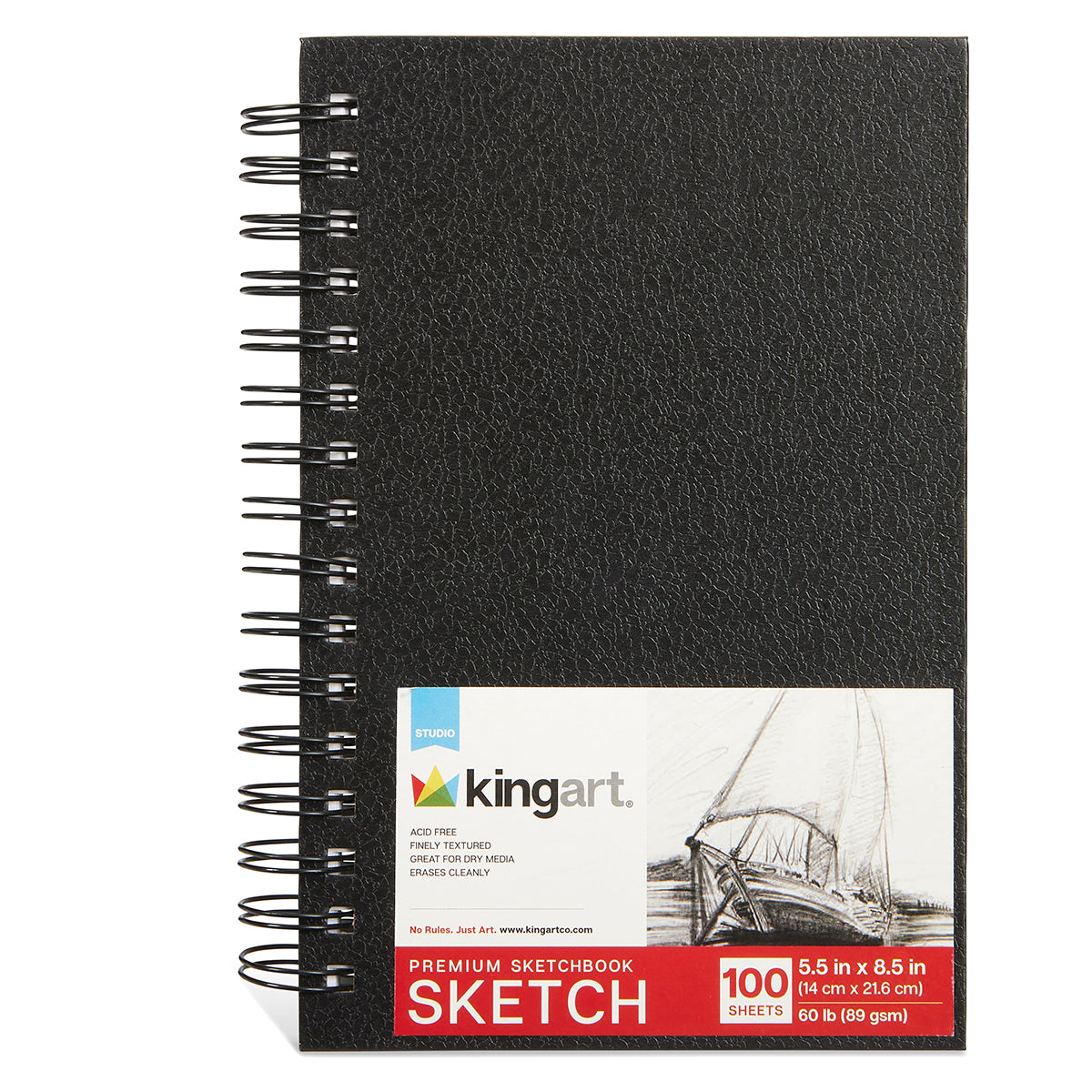 Spiral Sketchbook - 5.5” x 8.5” - 100 Sheets