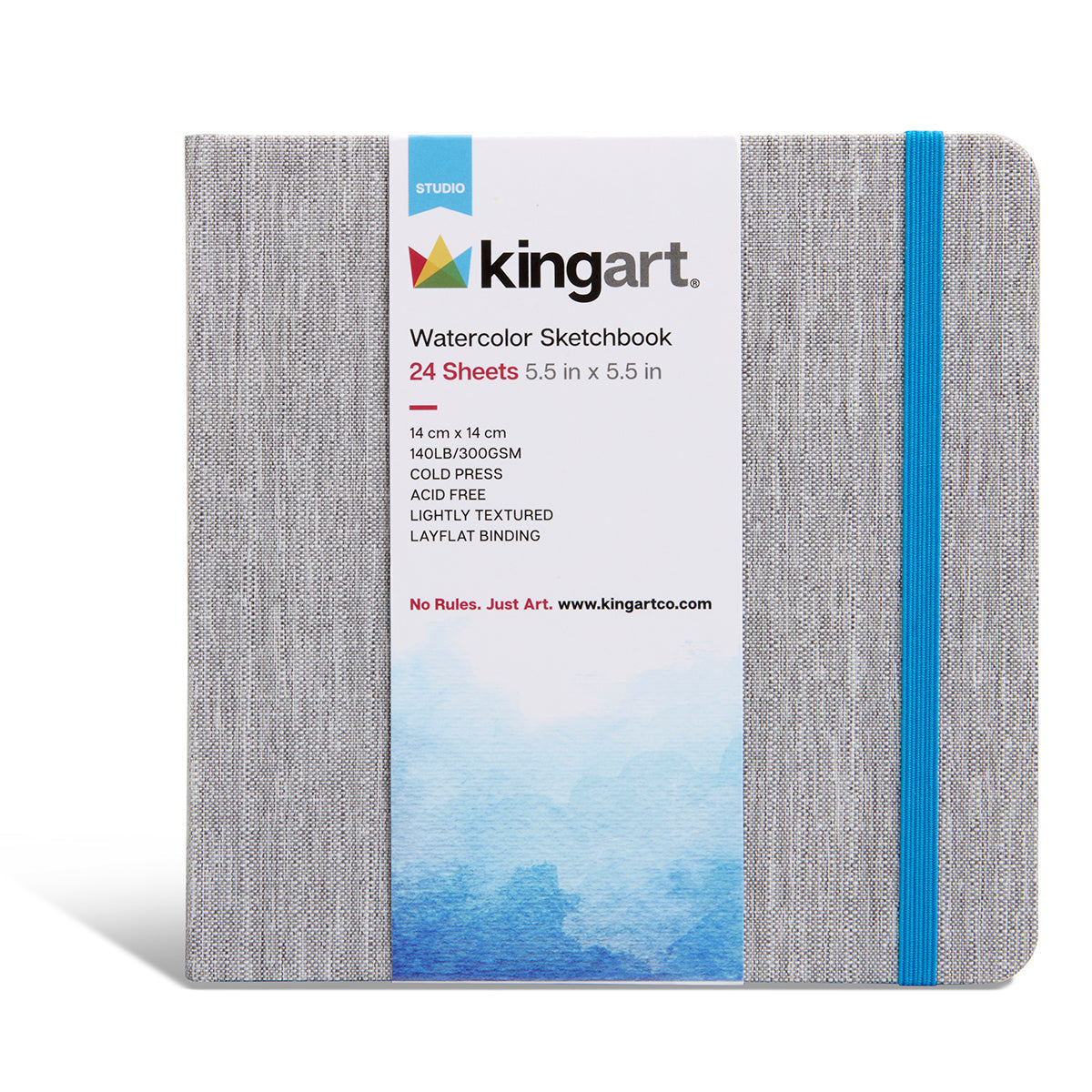 Hardcover Watercolor Sketchbook - 5.5” x 5.5” 140lb (300g) - 24 Sheets