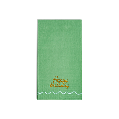 Blue & Green Birthday Guest Napkins
