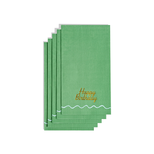 Blue & Green Birthday Guest Napkins