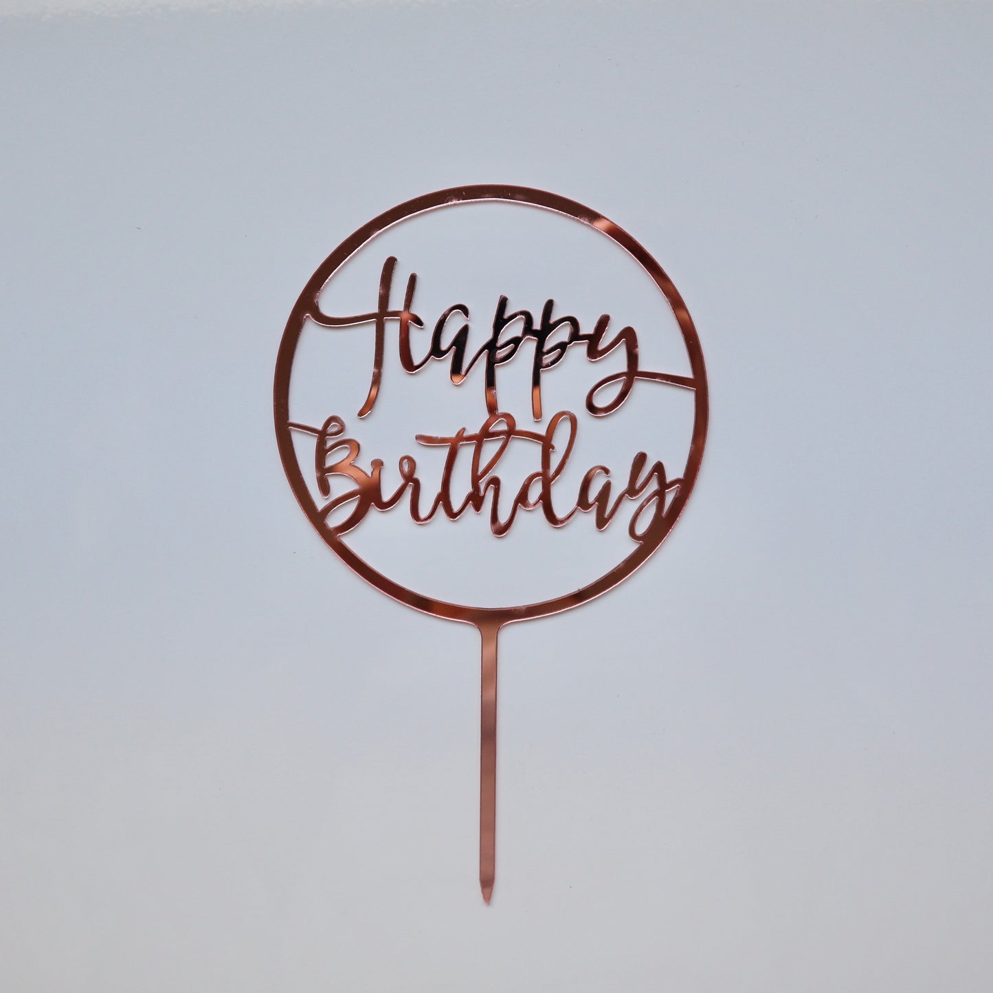ROSE GOLD HAPPY BIRTHDAY CAKE TOPPER