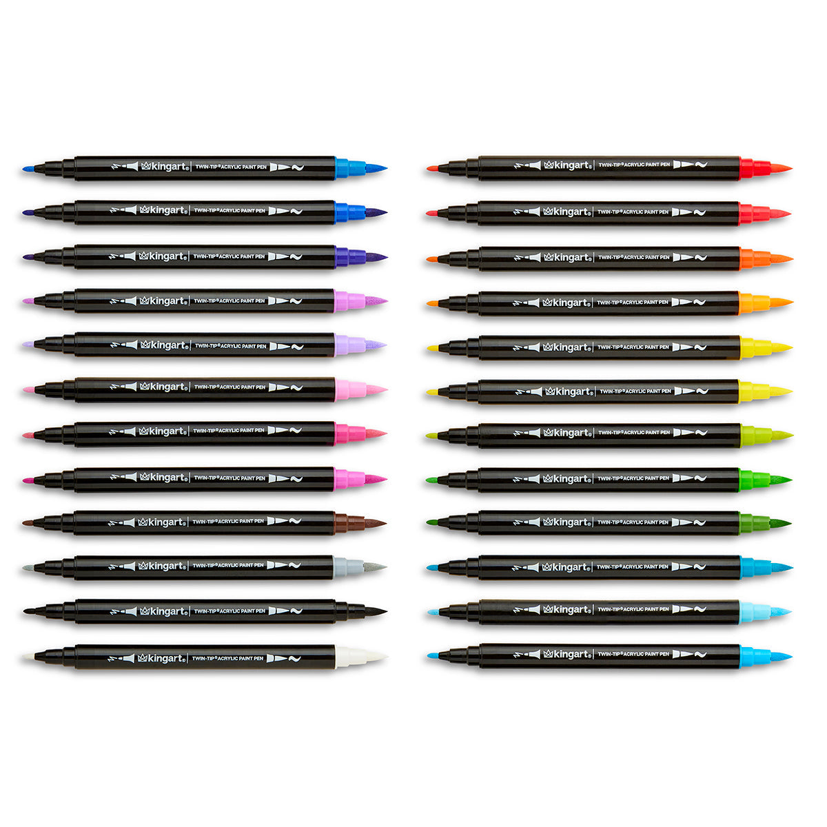 PRO Twin-Tip™ Acrylic Paint Pens – 24 Colors