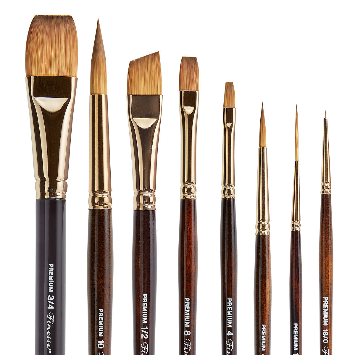 Finesse™ Synthetic Kolinsky Sable Brush Set - 8 pc