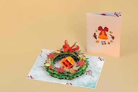 Christmas Wreath Pop Up Card
