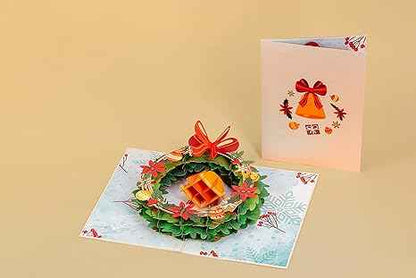 Christmas Wreath Pop Up Card