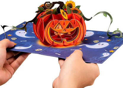 Paper Love Halloween Pumpkin Pop Up Card