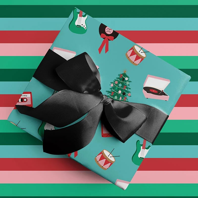 Holiday Jam Session Toss Wrapping Paper - 10FT