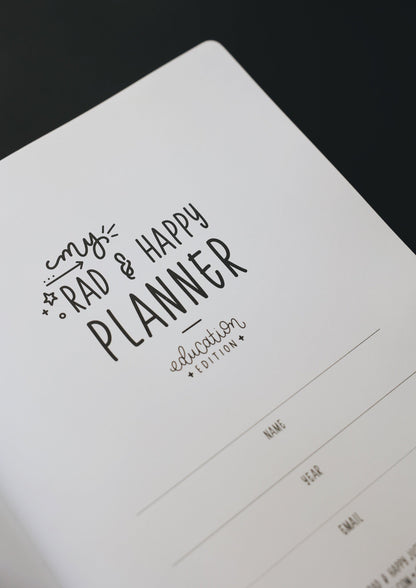 8.5 x 11 Undated Education Planner - Halfsies Edition