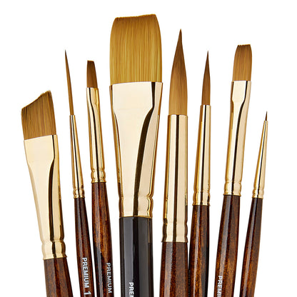 Finesse™ Synthetic Kolinsky Sable Brush Set - 8 pc