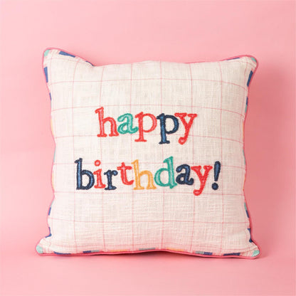 Reversible Pillow - Happy Birthday