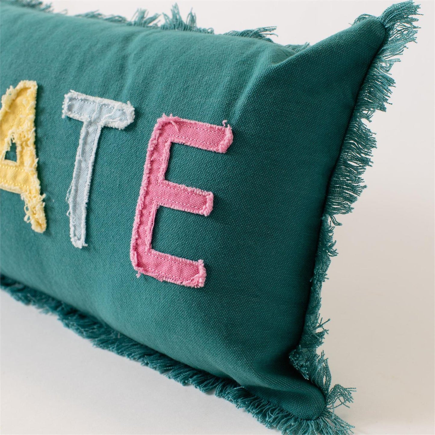 Lumbar Pillow - Raggy Applique Celebrate