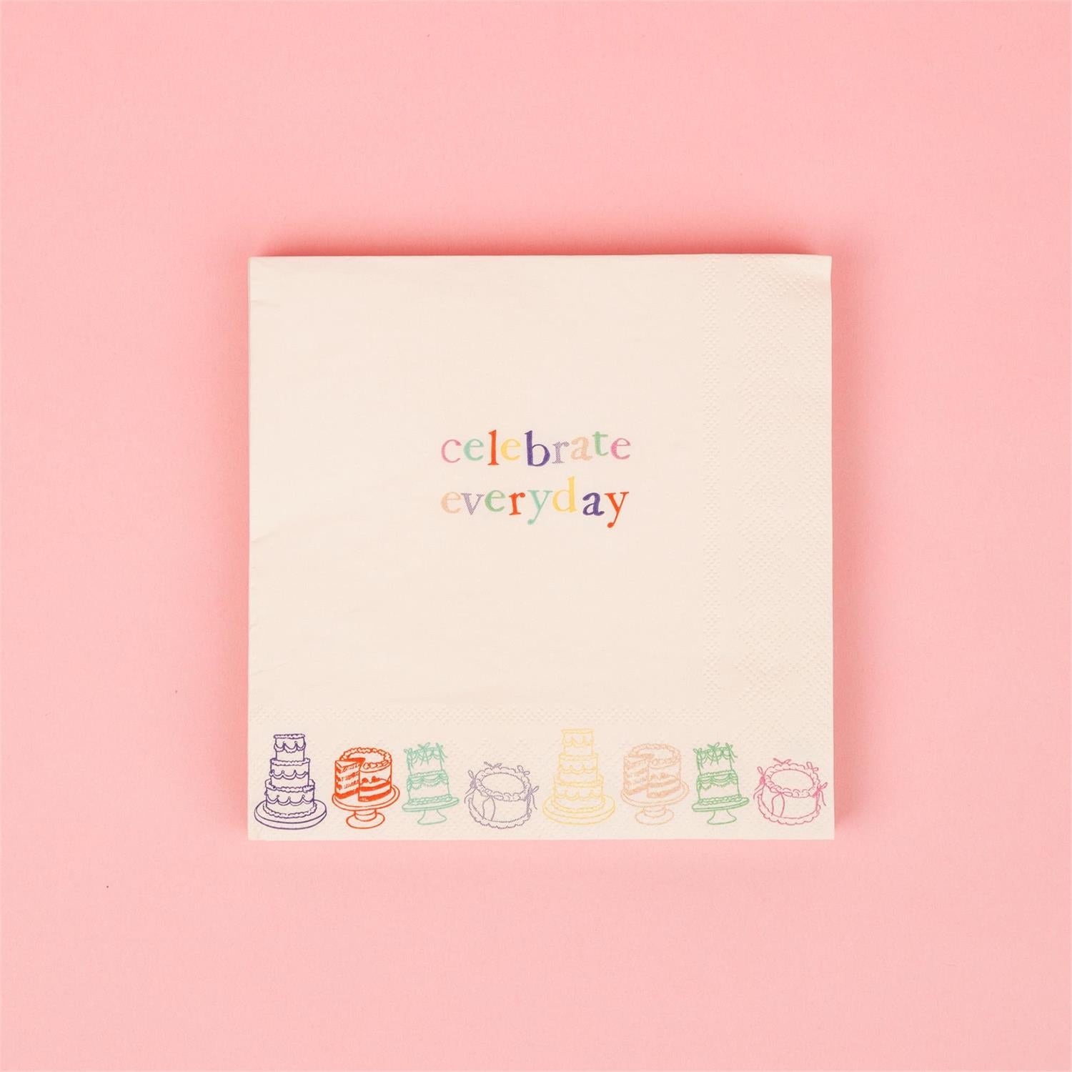 Paper Napkins - Celebrate Everyday - 20 Ct