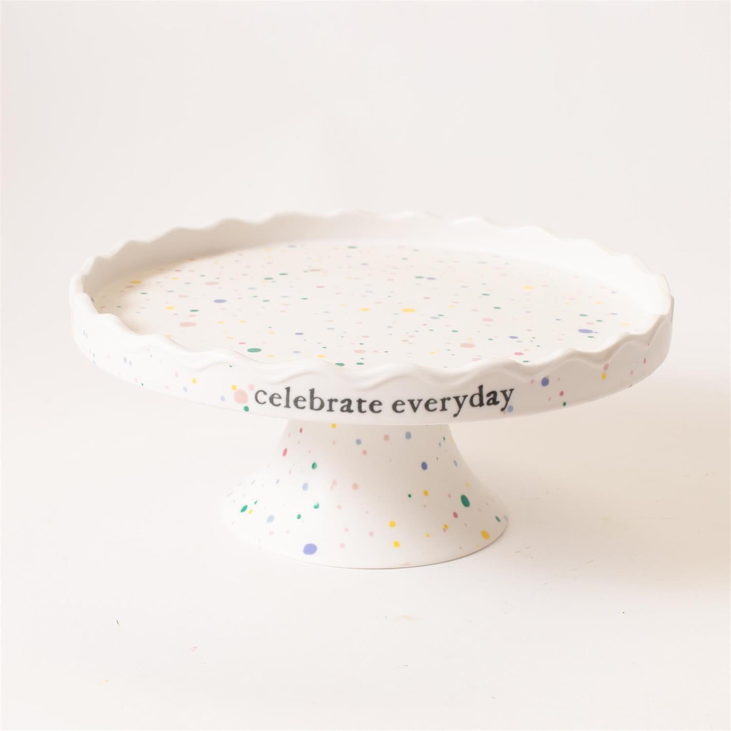 Ceramic Cake Stand - Celebrate