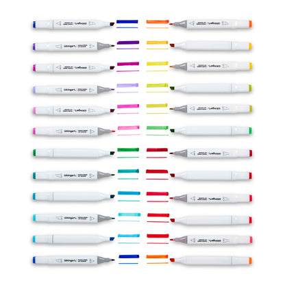 PRO Double-Ended Alcohol Markers - 24 Bright Colors