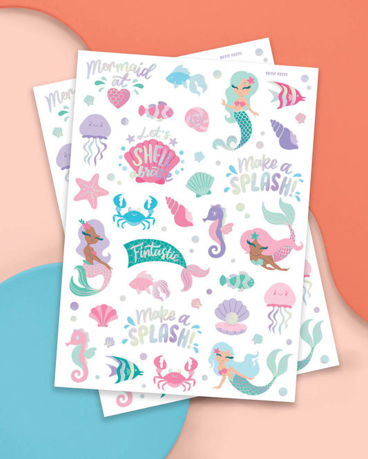 Mermazing Tats - 56 temporary tattoos