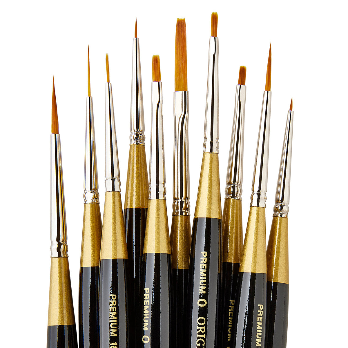 Original Gold® Golden Taklon Mini Brush Set 10 pc