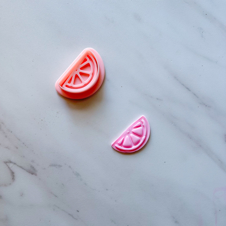HALF CITRUS SLICE EMBOSSER BY SAIDAS SWEETS