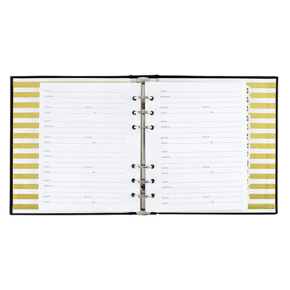 Refillable Address Books - Black