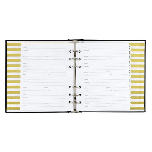 Refillable Address Books - Black