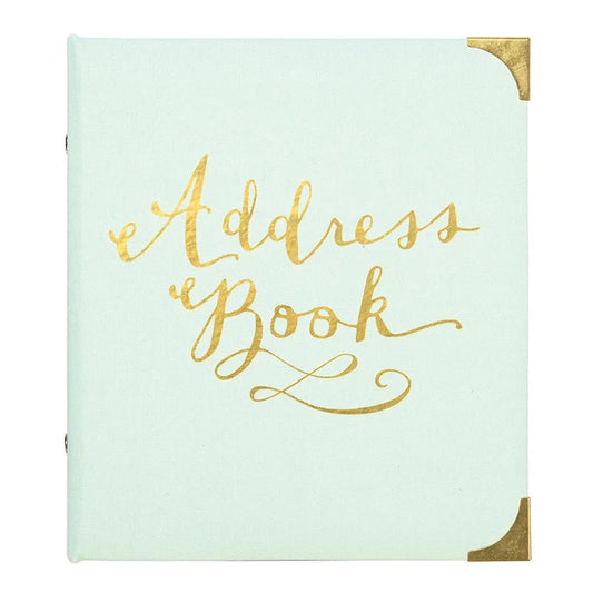 Refillable Address Books - Gilded Mint