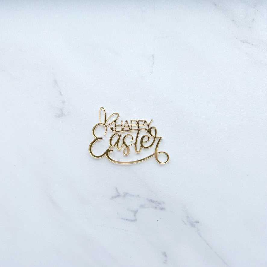 HAPPY EASTER WITH BUNNY EARS TOPPERS BY SAIDAS SWEETS