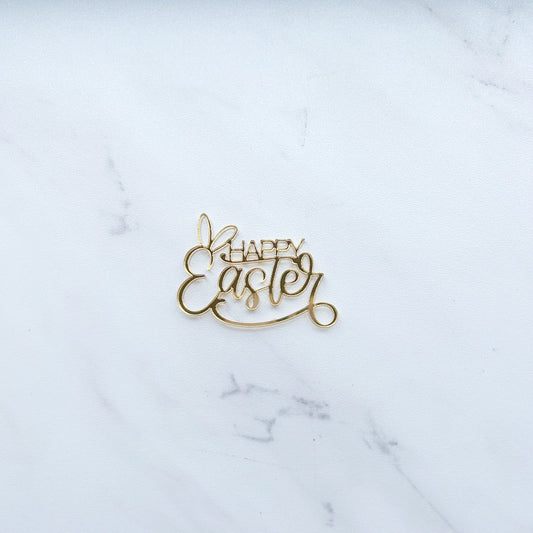 HAPPY EASTER WITH BUNNY EARS TOPPERS BY SAIDAS SWEETS