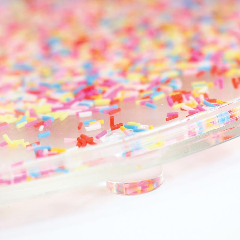 Acrylic Plate - Kailo Chic Sprinkle Cake