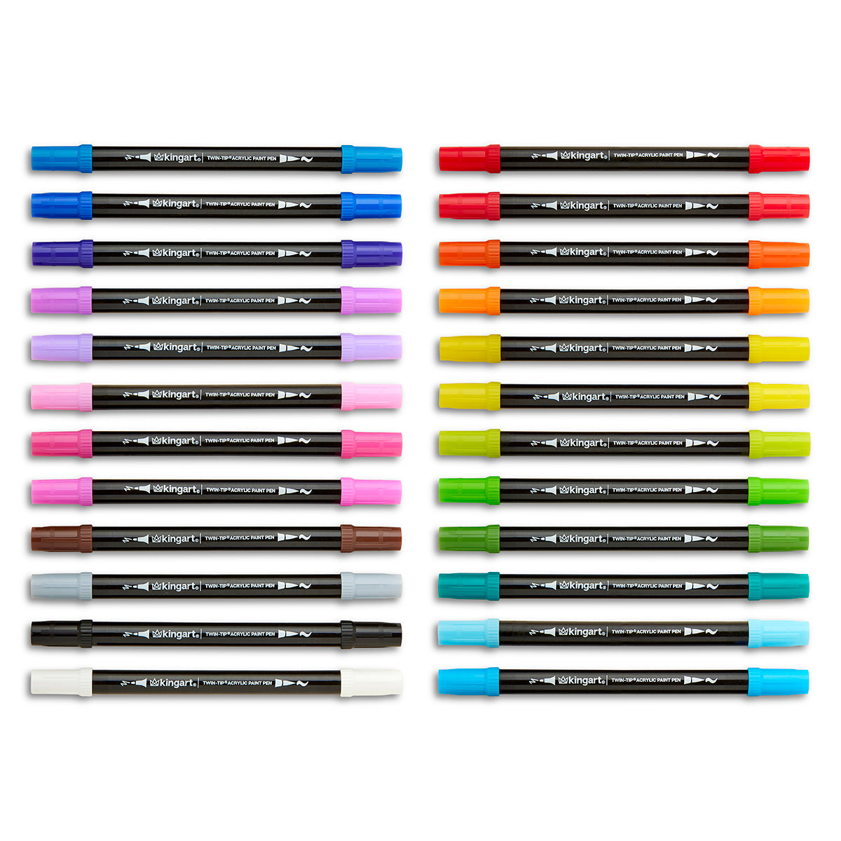 PRO Twin-Tip™ Acrylic Paint Pens – 24 Colors
