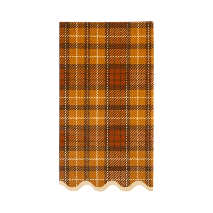 Autumn Plaid Dinner Paper Napkins