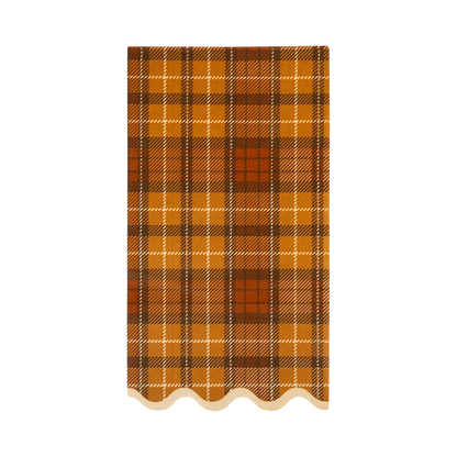 Autumn Plaid Dinner Paper Napkins