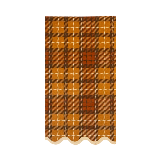 Autumn Plaid Dinner Paper Napkins
