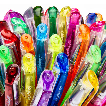 Gel Pens - Comfort Grip - 30 Glitter Colors
