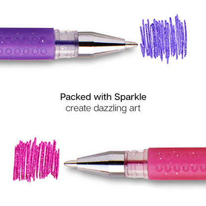 Gel Pens - Comfort Grip - Pink & Purple Tone - 24 Colors