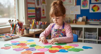 SHAPES ETC. Small Assorted Color Creative Foam Cut-Outs - Heart