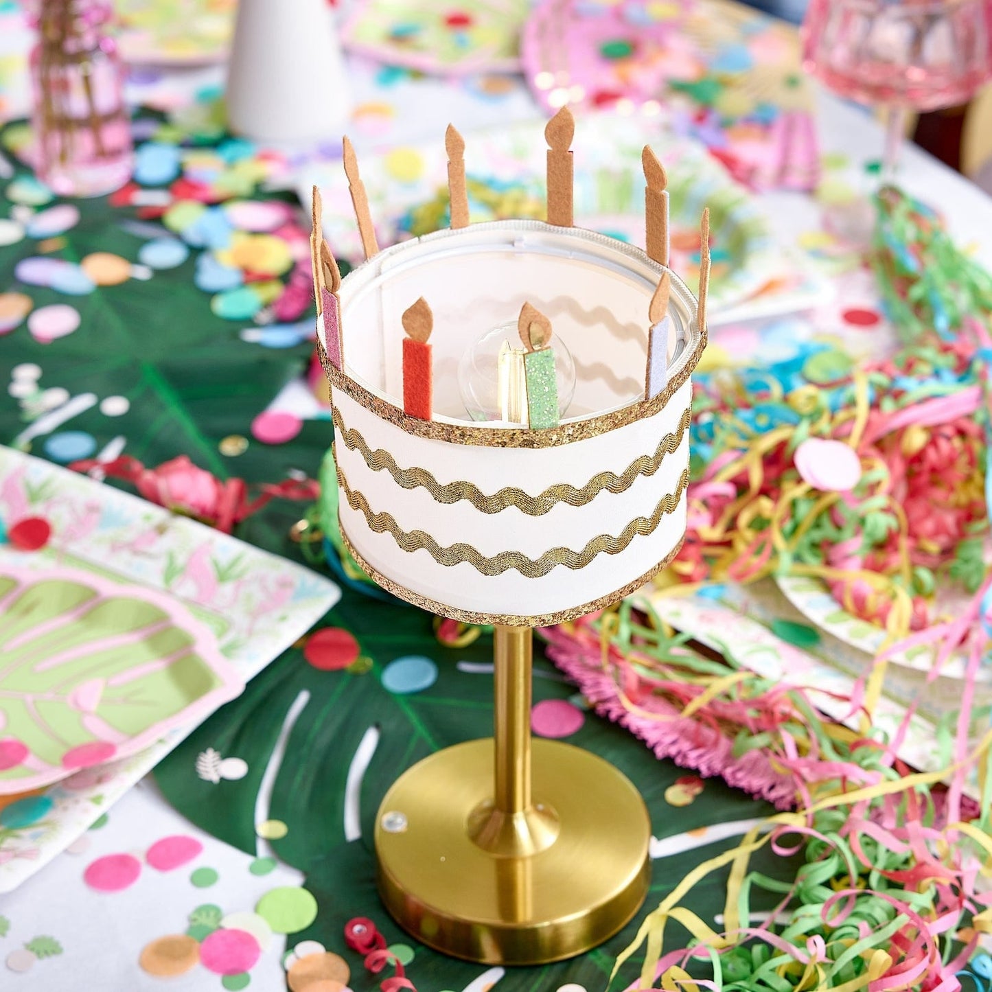 Birthday Cake Rechargeable LED Table Lamp